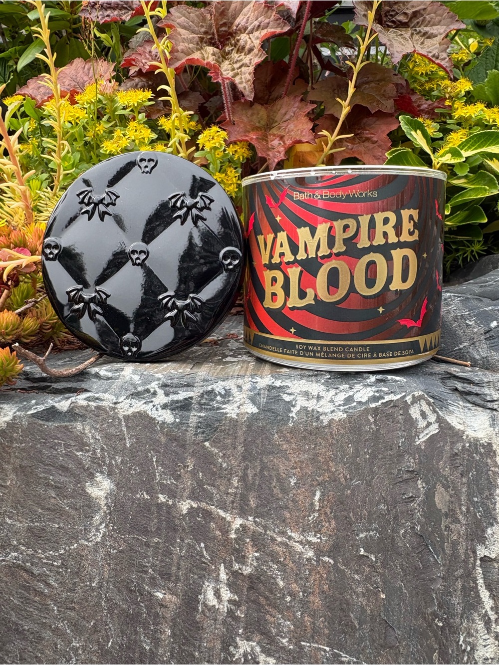 Bath & Body Works Vampire Blood Candle - Red, Black & Gold